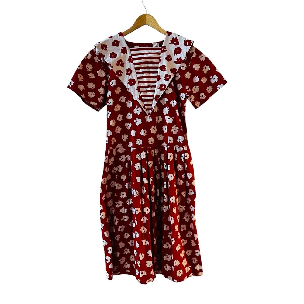 Alexander Campbell Vintage Red Printed Dress Size 6